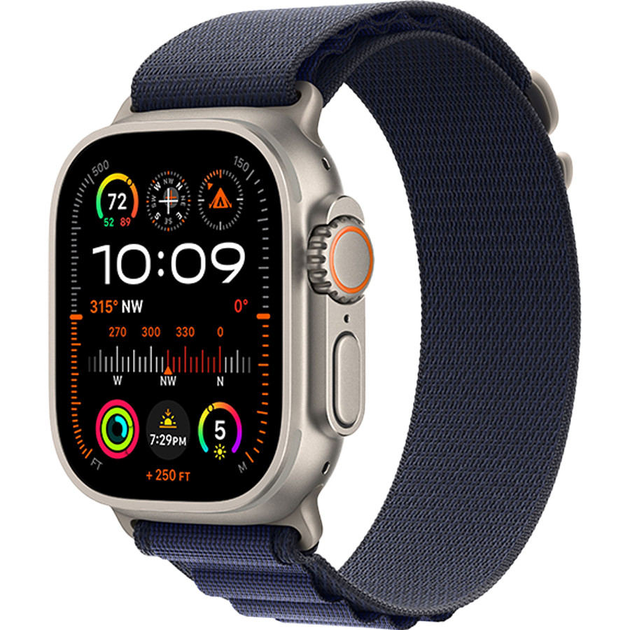 Apple Watch Ultra 2 Natural Alpine Loop Navy